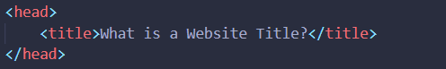 image of html title tag