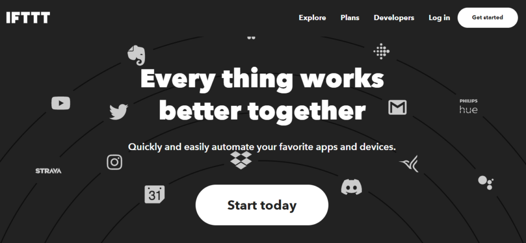 Automated workflows with IFTTT