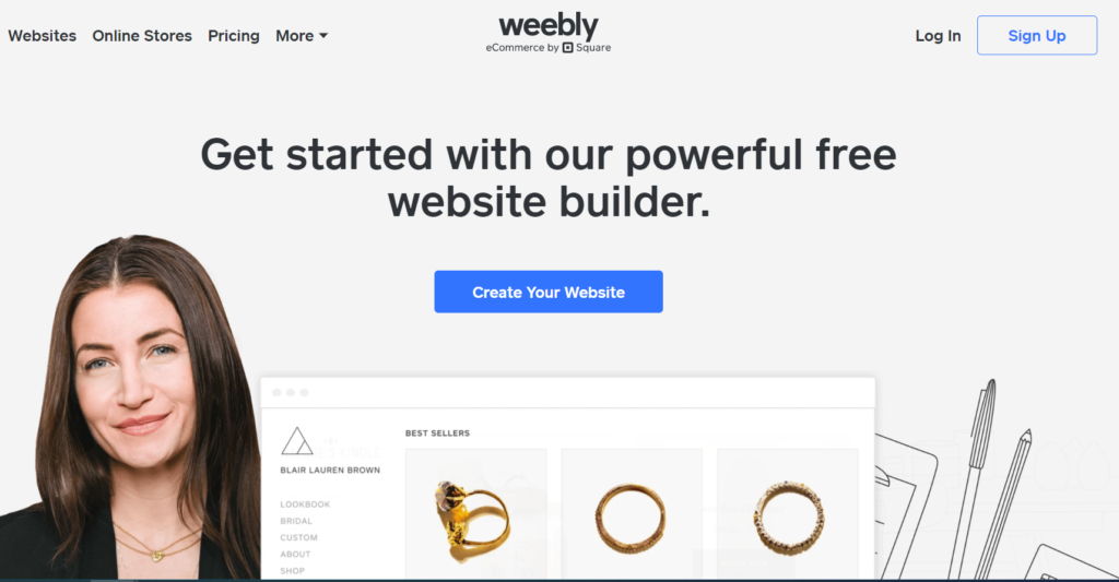 Weebly, a simple online store