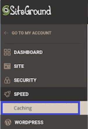 Clear cache on WordPress dashboard with SiteGround
