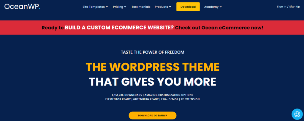 OceanWP WordPress theme