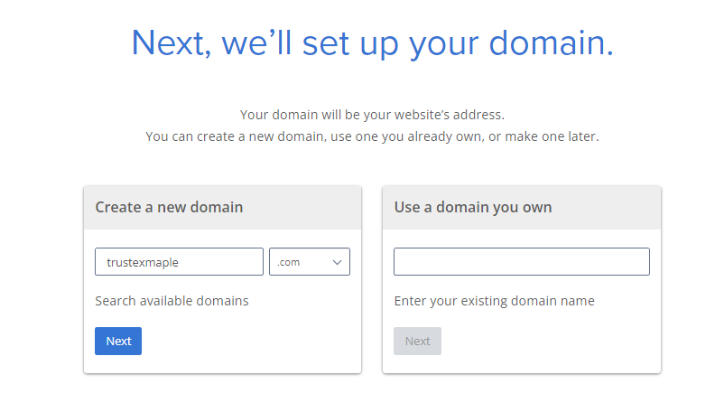 choose domain for you own platform