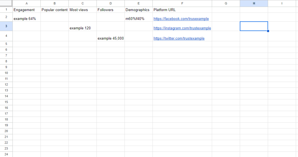 social media audit keypoints