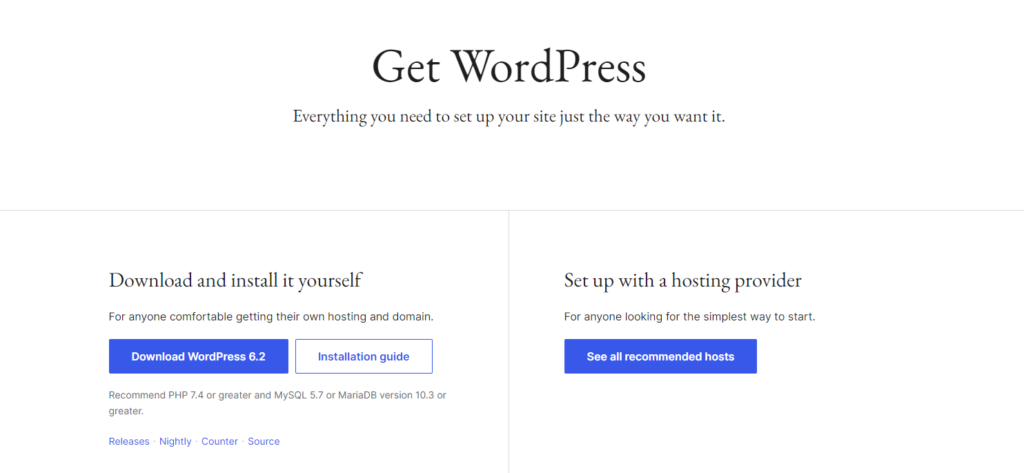wordpress account in proccess