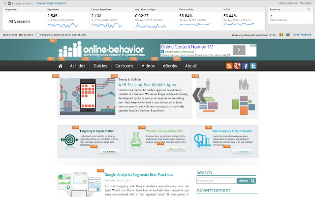 Page Analytics one of the best Google Chrome extensions