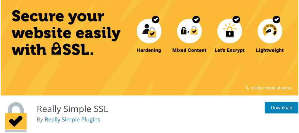 Really Simple SSL WordPress plugin 