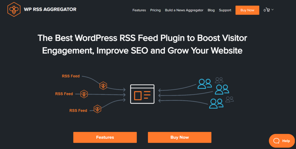 featured image of the WordPress RSS feed post plugin WP RSS Aggregator