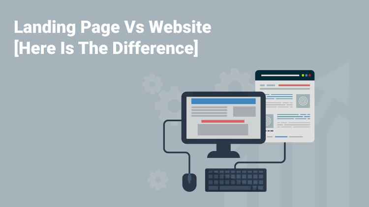 Difference between a landing page and a website.