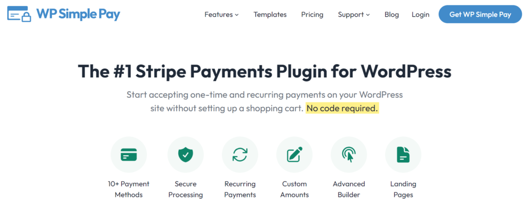WP Simple Pay includes payment systems as a clickfunnels alternative