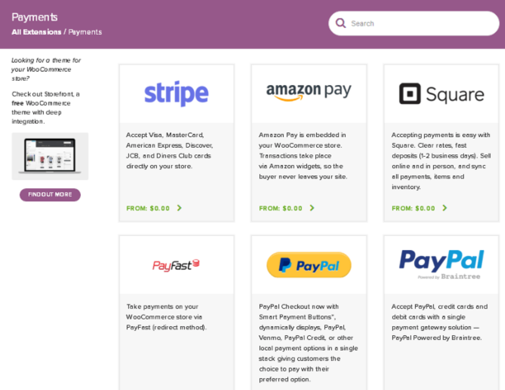 WooCommerce payment add-ons